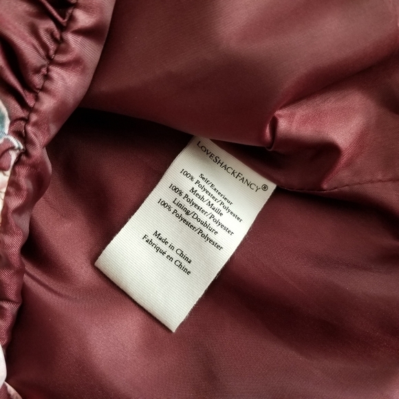 LOVESHACKFANCY Hansel Puff Mini Dress in Floral Oxblood - Picture 13 of 13